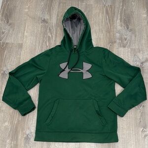 Under Armour Forest Green Hoodie with Gray Logo